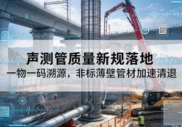 巢湖声测管质量新规落地，一物一码溯源，非标薄壁管材加速清退